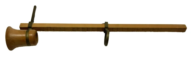 Antique Optometre 19th Century Wood And Brass Optique