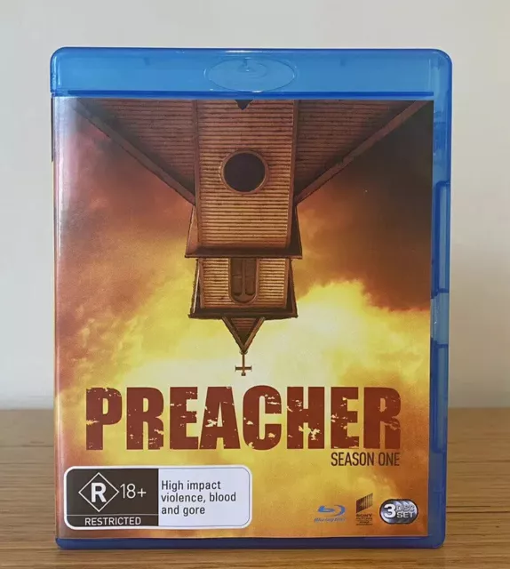 Preacher Season 1 Blu-ray Region A B Dominic Cooper Horror Series (3 Disc Set)