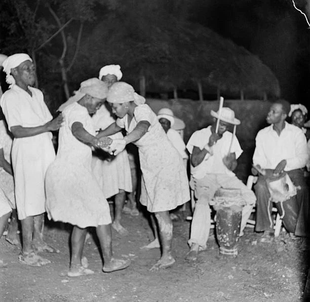 RITUAL CEREMONY AND A Mambos In The Haitian Vodou 1945 Haiti OLD PHOTO ...