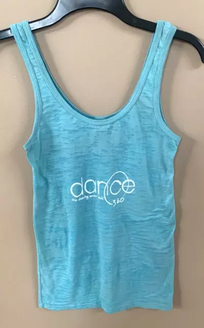 Alternative Apparel Sleeveless Teal Tank Top Women's Size S Slightly Sheer