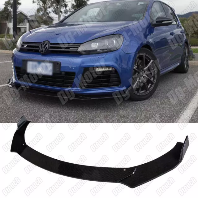 Spoiler Avant Lèvre Tasse Noir Brillant Pour Vw Golf Mk5 Mk6 Mk7 Mk7.5 Gti Gtd R