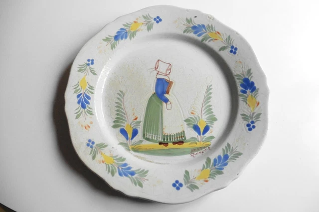 ASSIETTE en céramique  QUIMPER HENRIOT