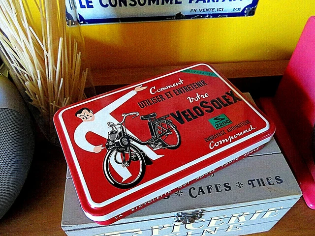 Plaque émaillée ronde : VÉLOSOLEX
