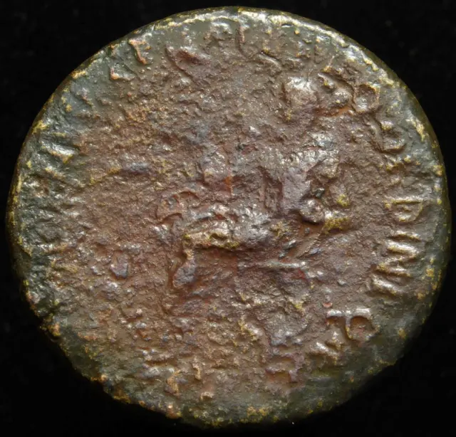 Roman Imperial, Divus Augustus AE dupondius issued by Caligula 37-41AD - rare