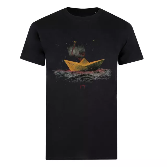 IT MENS T SHIRT Pennywise Paper Boat Clown Black S XXL Movie