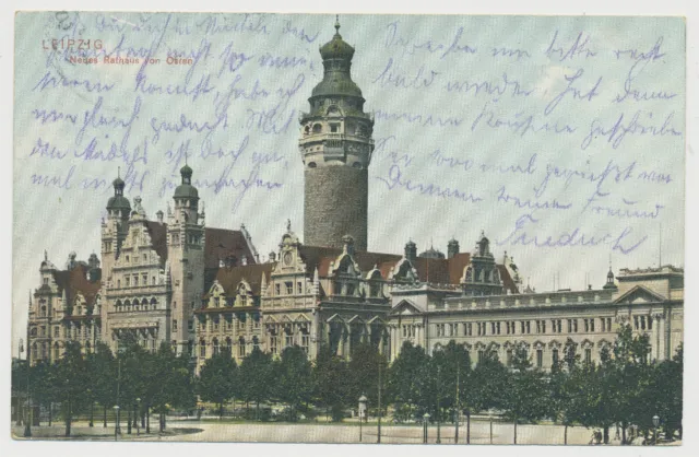 AK Leipzig - Neues Rathaus von Osten (E795)