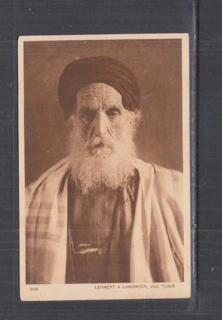 TUNISIA, TUNIS, OLD MAN, c1920 ppc., unused.