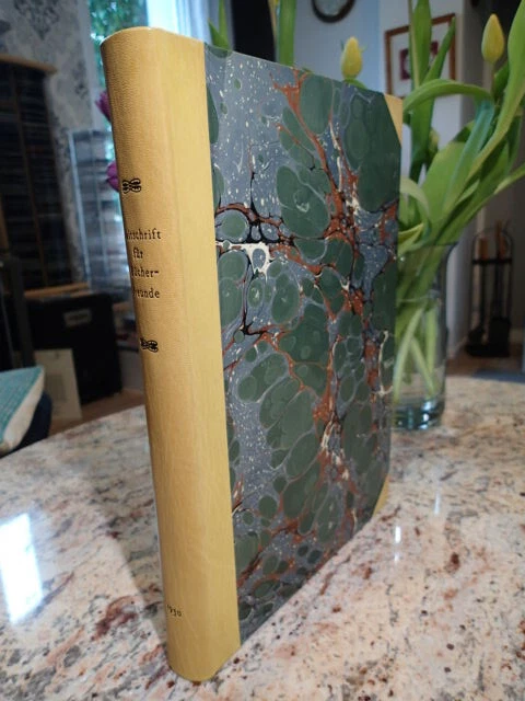 ZEITSCHRIFT FÜR BÜCHERFREUNDE: BIBLIOPHILIE, NF, 22. JG, 1930, Handeinband