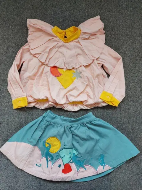 Raspberry Plum Girls Short Sleeve, Multicoloured, Outfit,  3-4 Years 104Cm