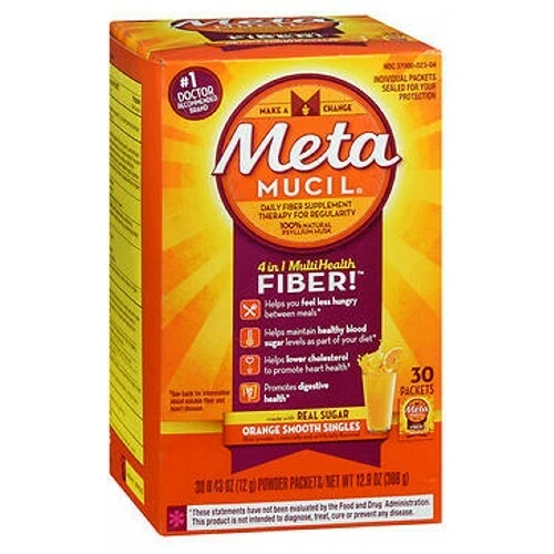 METAMUCIL SMOOTH TEXTURE Orange Single Dose Packets 30 each By ...