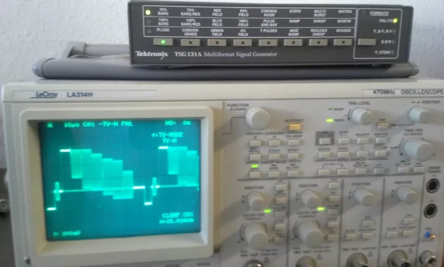 Tektronix TSG131A PAL Video Generator with Sound WORKS GREAT! opt. 3 (Audio)