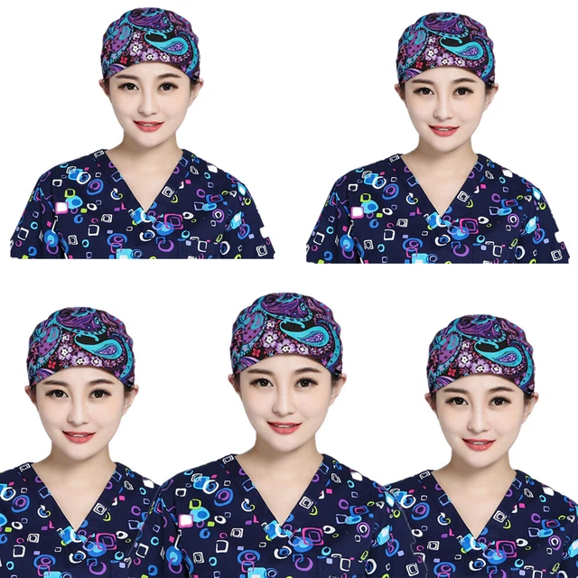 5PCS Unisex Working Cap Adjustable Hat with Sweatband for Men and Women