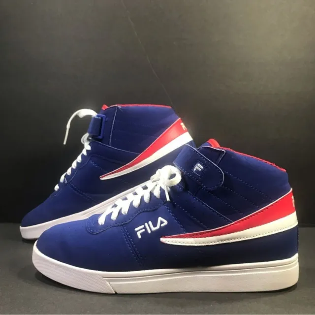 FILA Classic Retro Men's Sneakers Blue Red White Shoe Size 8