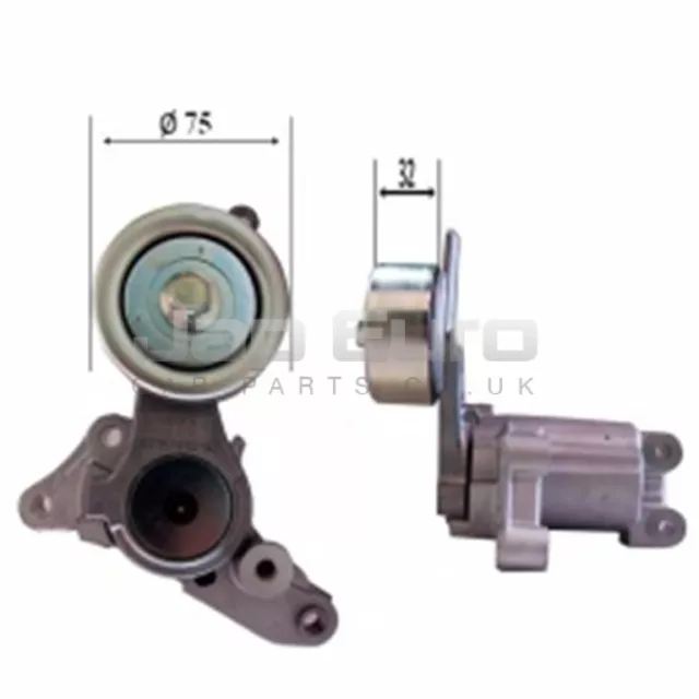 Pour Toyota Hiace Hilux 2.5 3.0 D4-d 05-14 Tendeur Levier V Strié Ceinture Galet