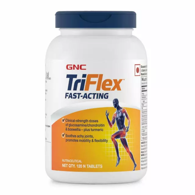 GNC Triflex Action Rapide - Supports Joint Santé Et Flexibilité - 120 Comprimés