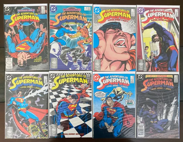 Adventures Of Superman (1987) #436-442, 444 , Dc, John Byrne, Jerry Ordway, 1988