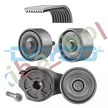 Multi-V-Belt Set With Tensioner Fits For Iveco Eurocargo I-Iii Eurocargo Iv