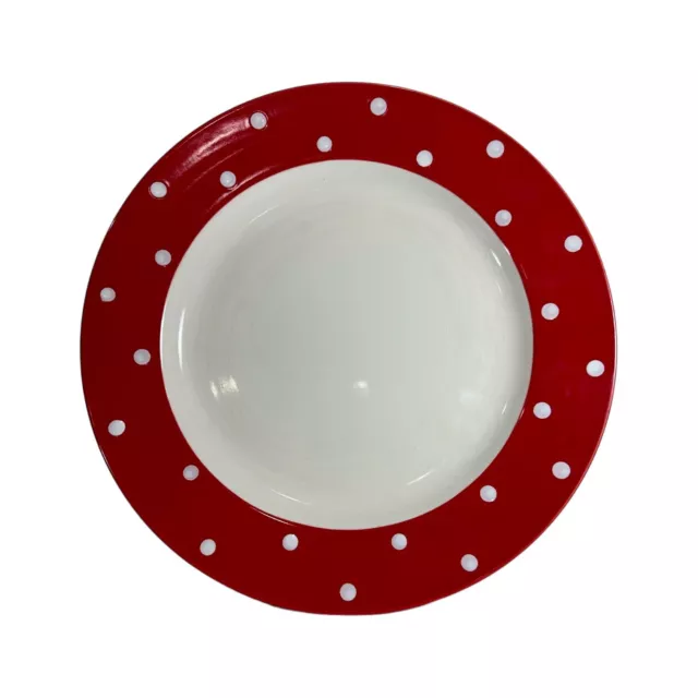 Spode Baking Days 13" Chop Plate Round PLATTER Red Polka Dot Retired RARE! InvB