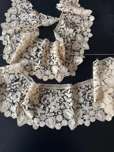 Antique Lace -  Circa 19Thc. Brussels Duchesse Lace