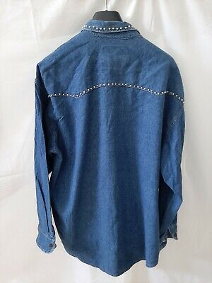 Levi's levis camicia shirt jacket jeans uomo men vintage tg M jake blu blue rare 3