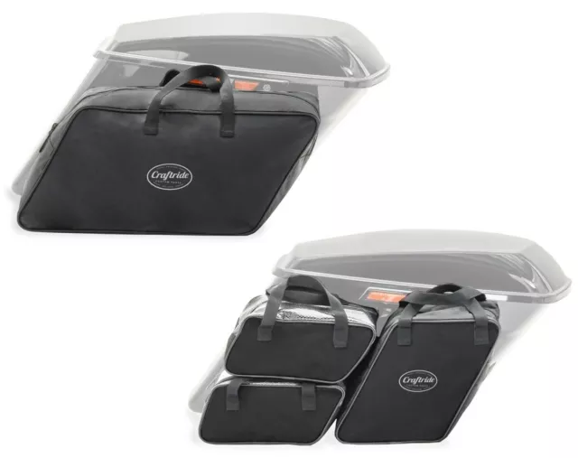 Koffer Innentaschen für Harley-Davidson Touring 80-22 Craftride HT4 Paar