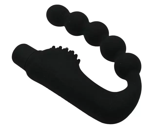 Vibrating P-Spot Prostate Massager Vibrator Anal Bead Butt Plug Sex Toy