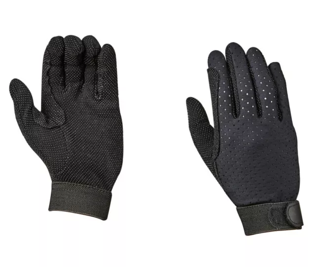 DUBLIN  Mesh Track Riding Gloves BLACK