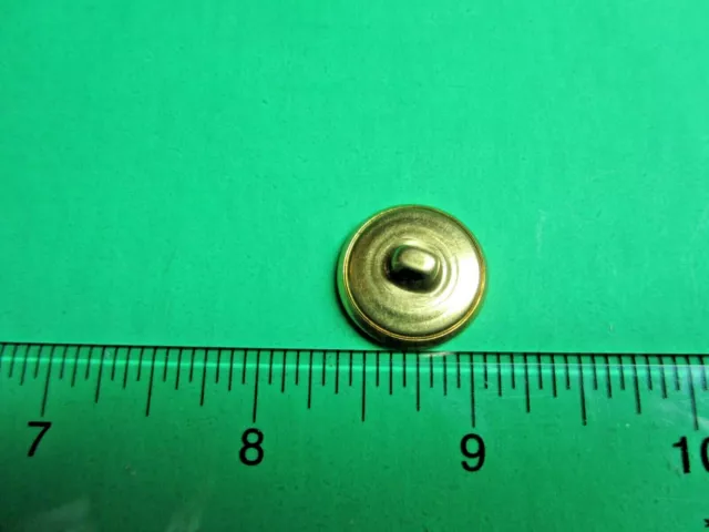 (1) 3/4" Jhb Equestrian Bridled Horse Head Gold Metal Shank Button (H104) 2