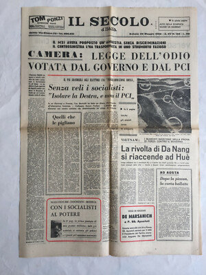 IL SECOLO D'ITALIA N 241-11/10/1960-ANNESSIONE ALTO ADIGE/HERRERA/PIETRANGELI-M 