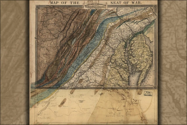 POSTER MANY SIZES Map Of The - Poster Many Sizes Map Seat Of Civil War.webp