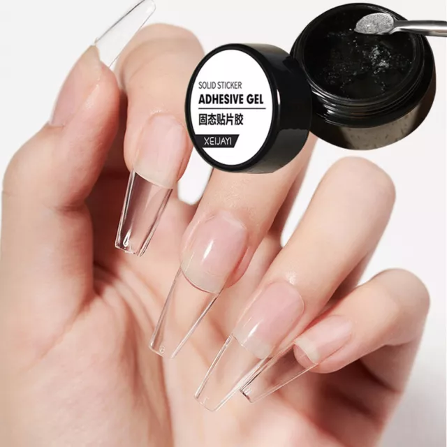 Pegamento artificial para gel de uñas transparente UV LED remojo gel artificial para uñas sólido* �⌒