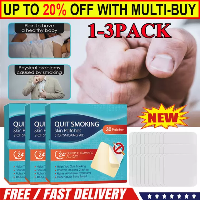 90Pcs Men Women Quit Smoking Patch Stop Smoking Stickers 24 Hours Anti Smoking🔥