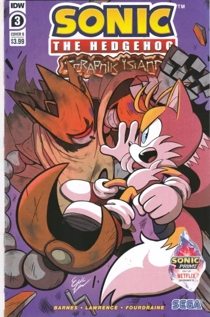 SONIC The HEDGEHOG SCRAPNIK ISLAND Mini Series Comic Book IDW #3-B  2022 VF/NM