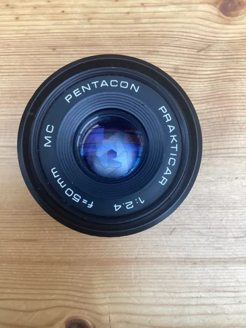 PRAKTIKAR PENTACON 50 mm f/2,4 OBJEKTIV FÜR PRAKTISCHE SLR-HALTERUNG