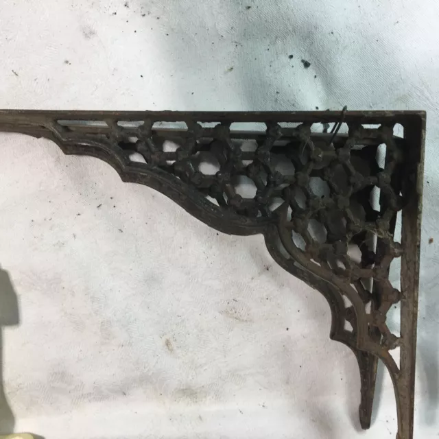 2 Antique Cast Iron Wall Mount/Shelf Brackets