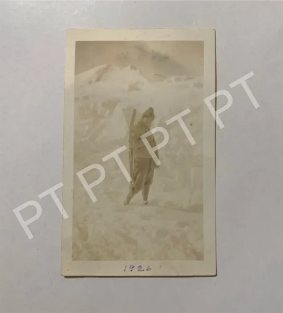 Vtg Found Photo Young Woman Having Fun In The Snow 1920s Snapshot Pappas Family