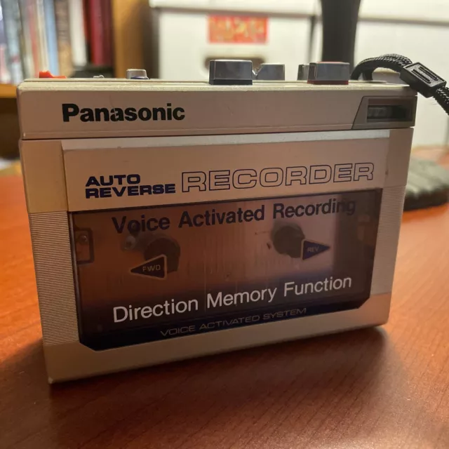 Panasonic RQ - 383 Voice Activated Cassette Recorder Rare As Is Parts Or Repair