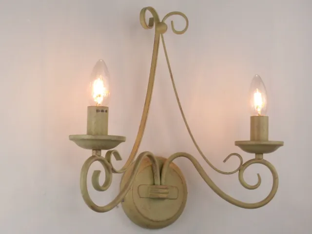 lampada da parete applique fiammingo classico rustico country shabby chic cucina