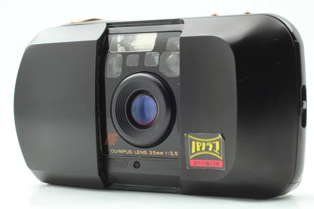 [Near MINT] Olympus μ mju Panorama Black 35mm f/3.5 Point & Shoot From JAPAN