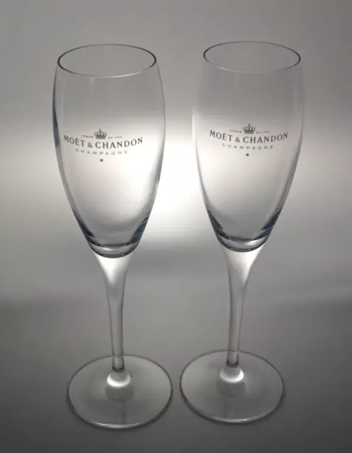 Moet & Chandon Imperial Glas 2 Stück Champagner Glas Stielgläser Gläser Neu