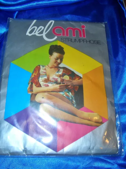 RAR Vintage Opal belami Feinstrumpfhose Gr. 40-42 braun Retro Tights OVP