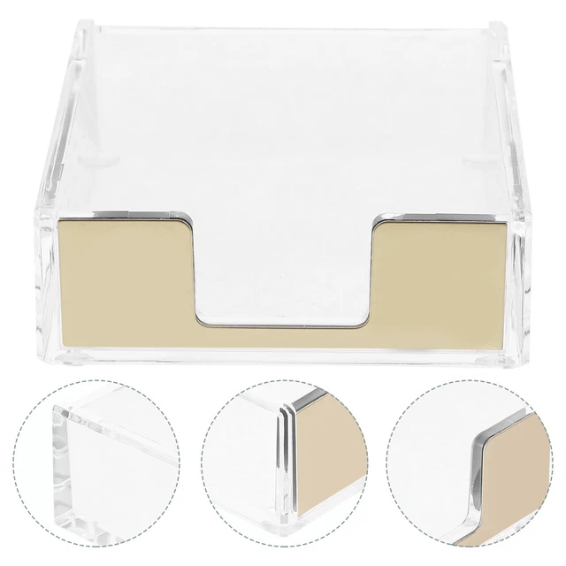 Memo Pad Dispenser Desktop Storage Organizer Office Notebook
