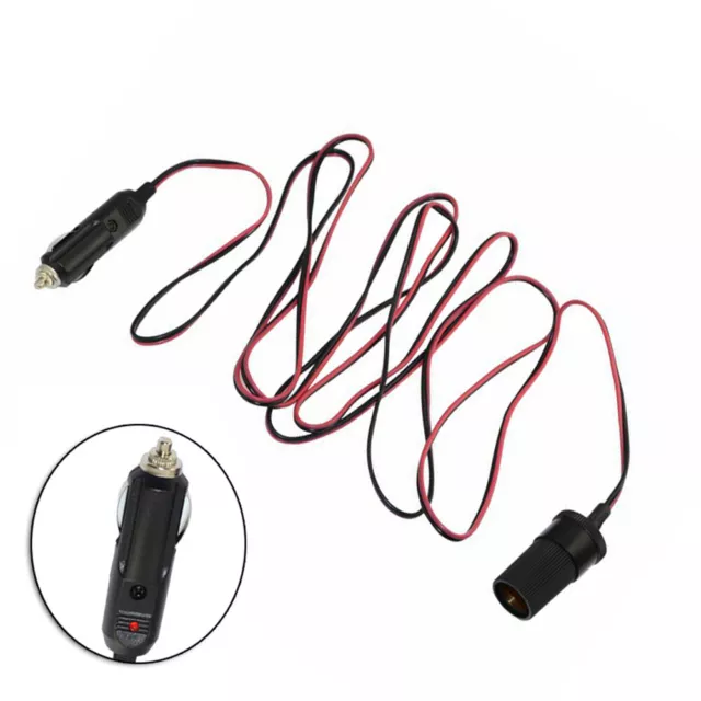 Extension Cable Electric Outlet Socket 5A 12V Charger Charging Port For Car Auto 2