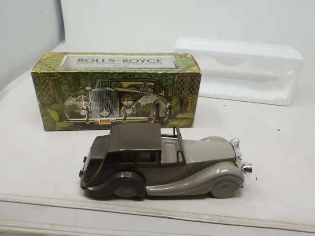 New Vintage Avon Rolls-Royce Deep Woods After Shave - 6 oz with Box Decanter C