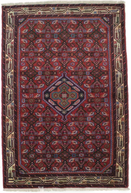 Rare Handmade Vintage Tribal 3'7X5'4 Small Oriental Rug Hallway Kitchen Carpet