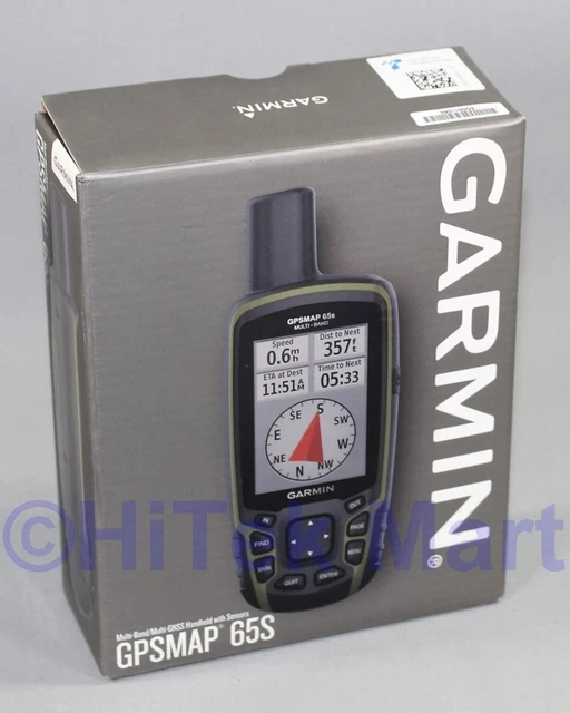 GARMIN GPSMAP 65S Handheld Multi Band GNSS GPS Compass 2.6" Display New