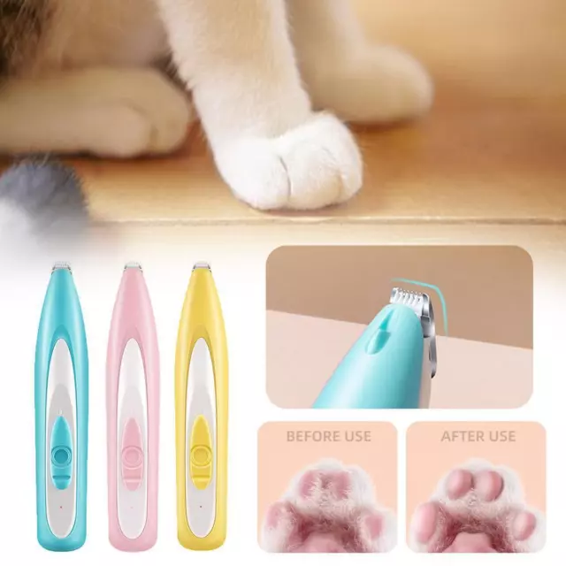 Pet Foot Shaver Dog Cat Foot Hair Trimmer Pet Paw Nail Grooming Cutter W3G7 N0C8 2
