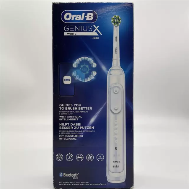 Oral-B Genius X Elektrische Zahnbürste/Electric Toothbrush, 6 Putzmodi für Zahn