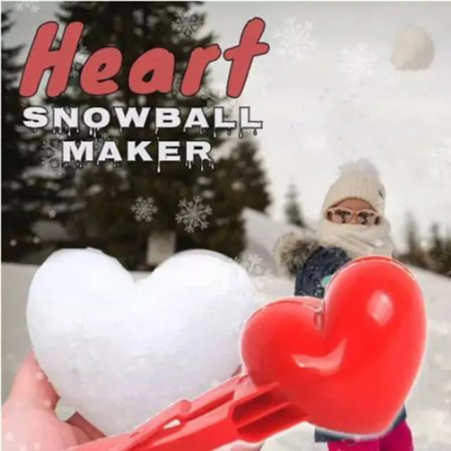 1PC Love Heart Snowball Clip Maker Clip Children Outdoor Winter Snow Sand Mo HO
