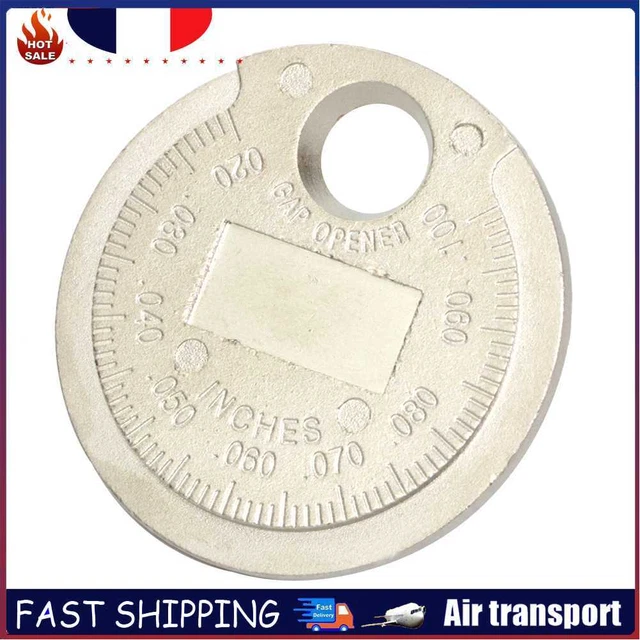 SPARK PLUG GAP Vintage Gauge Measuring Coin Type Auto Sparkplug